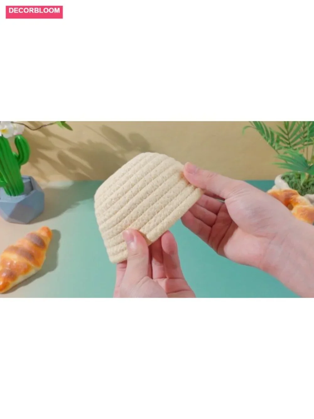 4 Round Cotton Rope Bread Proofing Baskets with Liners and Covers for Sourdough
